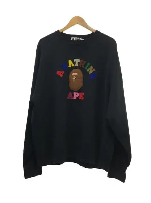 XL 베이프 멀티 맨투맨 블랙 BAPE XXL 2XL