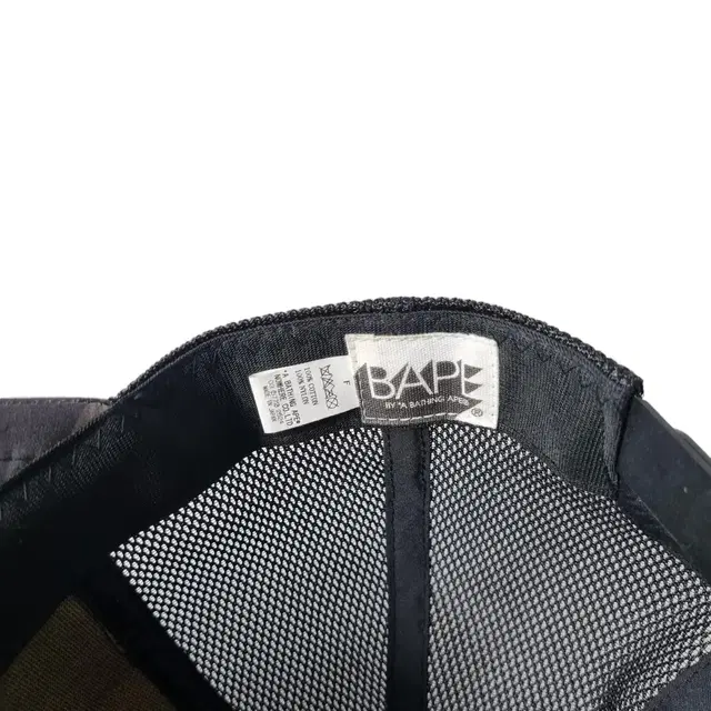 [BAPE] 베이프 OG 블랙 카모 매쉬캡