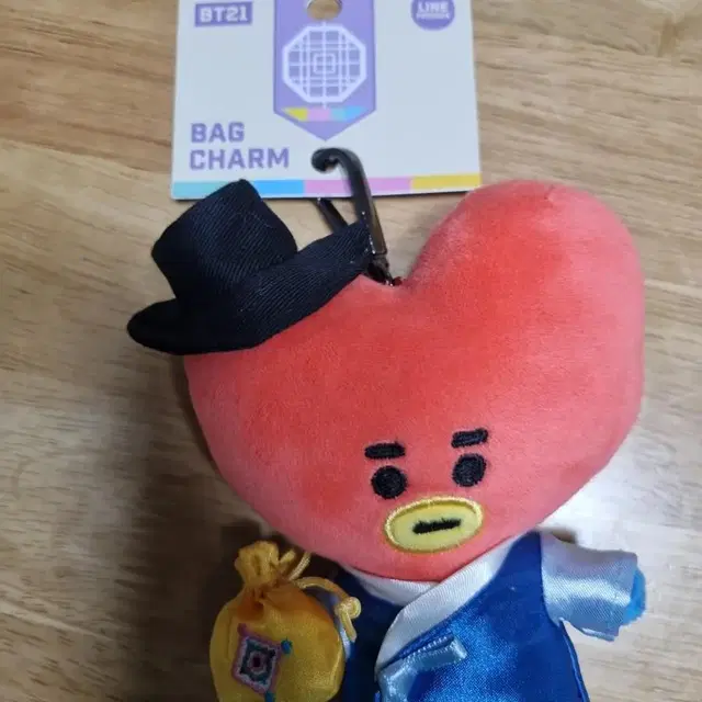 BTS   BT21  뷔 가방고리 인형 한복에디션 백참인형