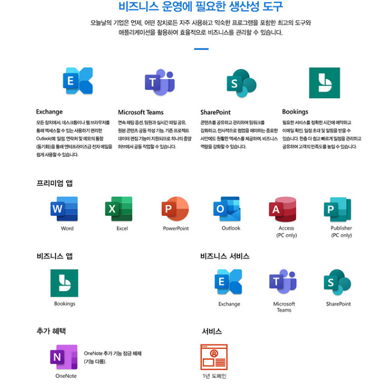 MS Office(마이크로소프트 오피스) 365 퍼스널 / 55000