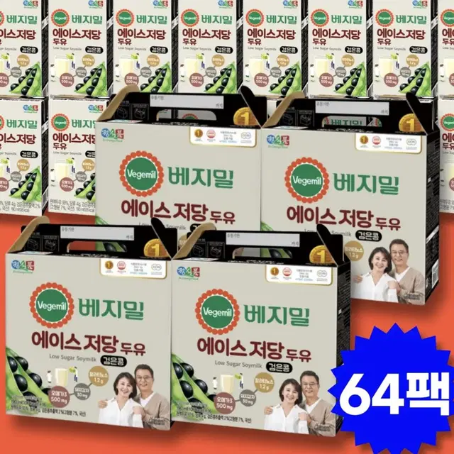 베지밀 에이스 저당 두유 검은콩 최저가 190ml x 64팩