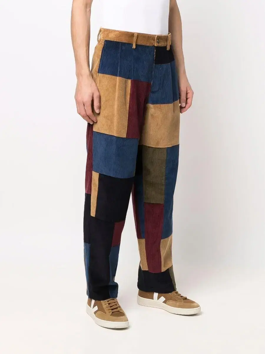 (34)Noah Clothings X Barracuda Patchwork Corduroy Pants