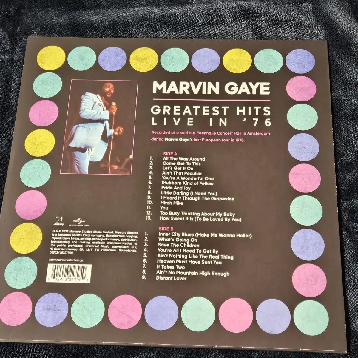 마빈 게이 Greatest Hits Live in 76 lp (단순개봉)