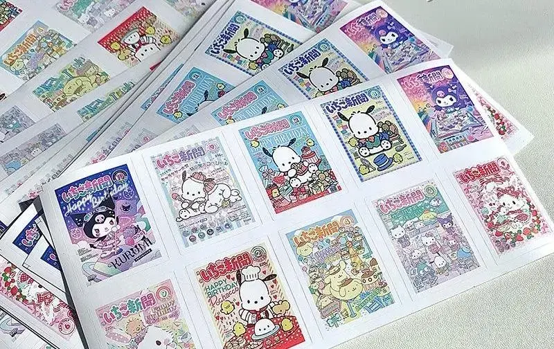 50개1000원)산리오 이치고스티커 고전키티스티커 씰스티커