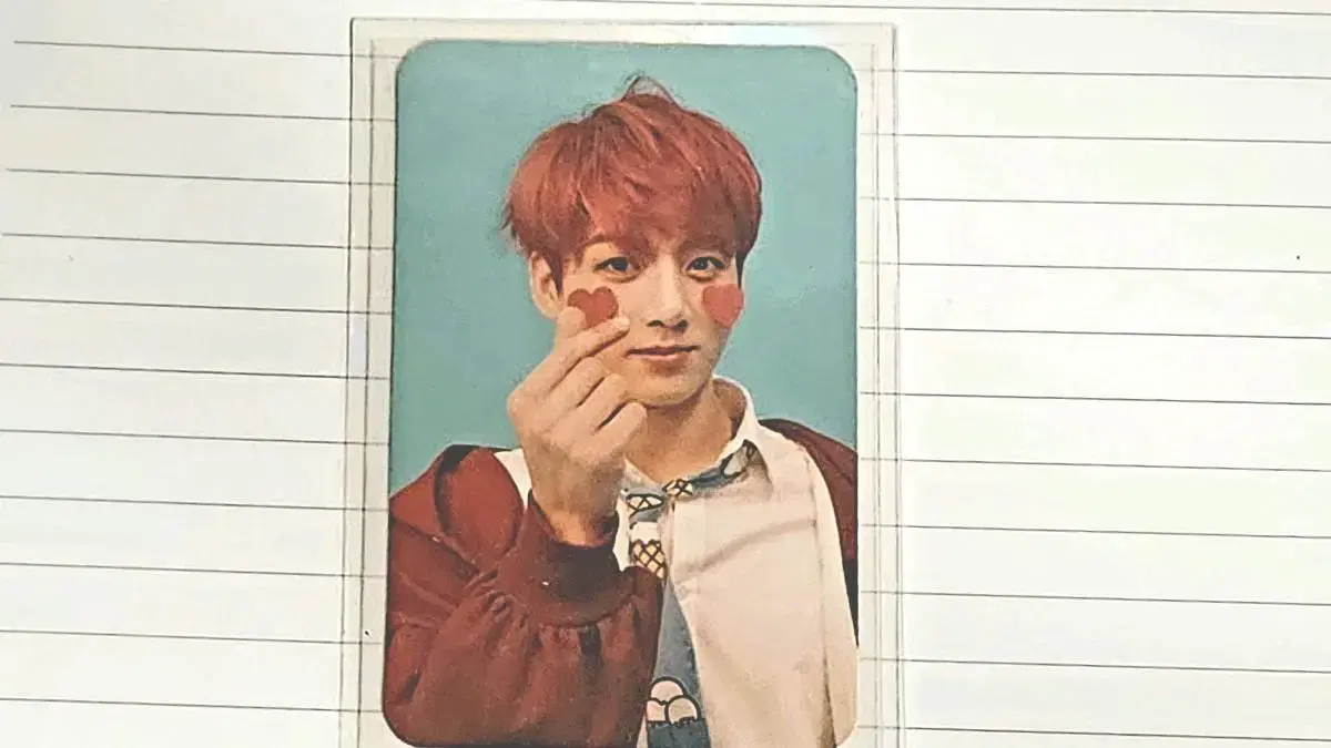 urgent jeon jungkook jungkook photocard wts loveyouself bts kard