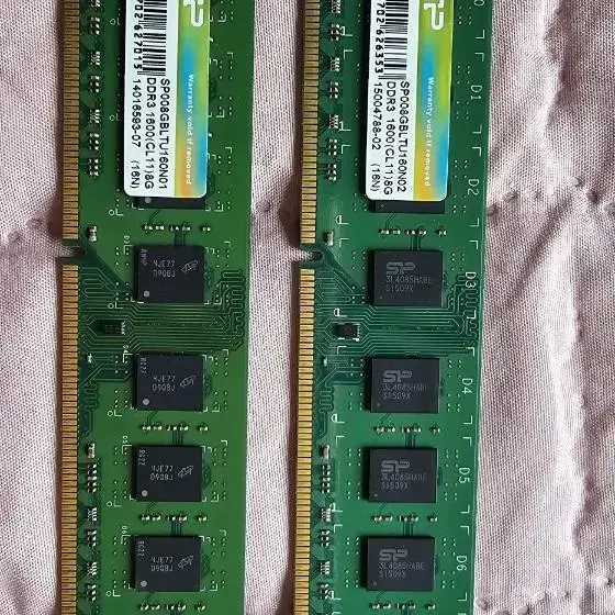 pc3-12800 8g x2 실리콘파워