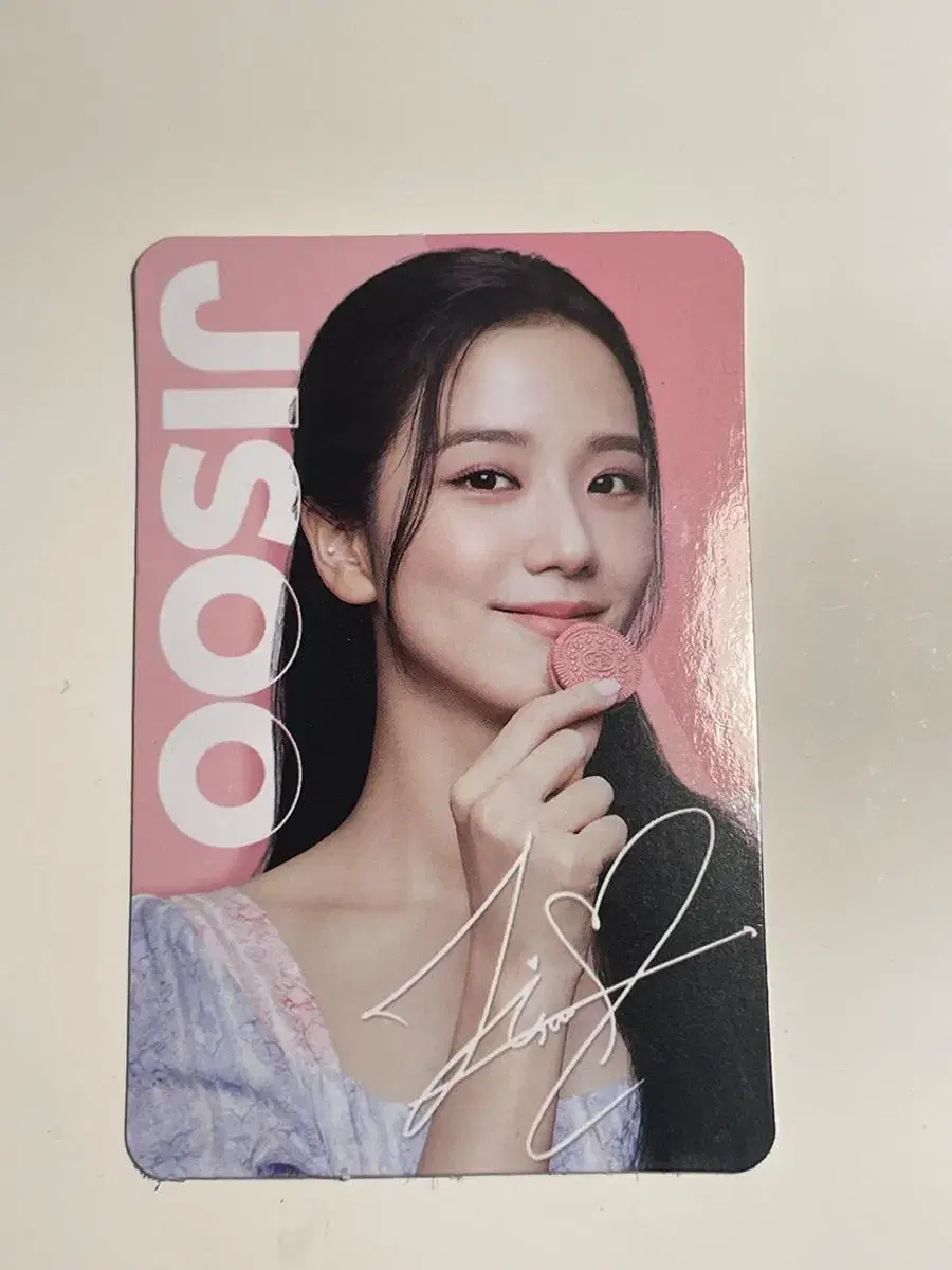 Black Pink Photocard (Jisoo Photocard) (Black Pink Oreo Photocard)