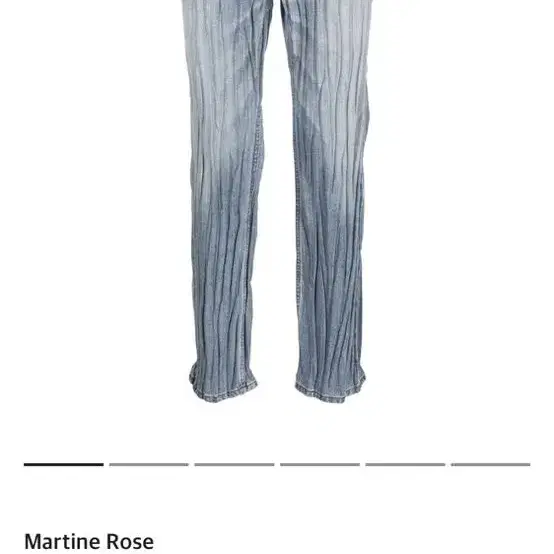 martine rose crinkle jeans