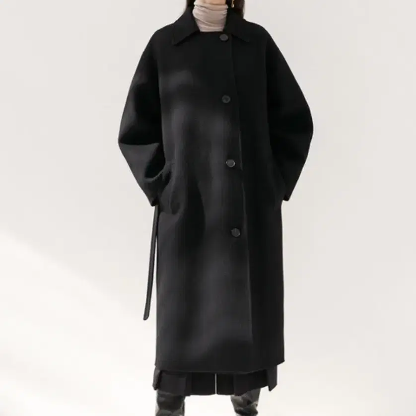 [새상품] mohan cashmere soutien coat(black,