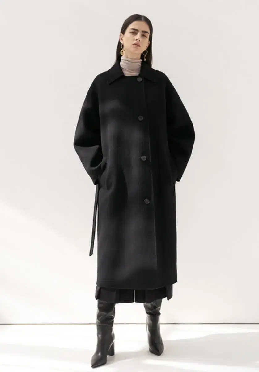 [새상품] mohan cashmere soutien coat(black,