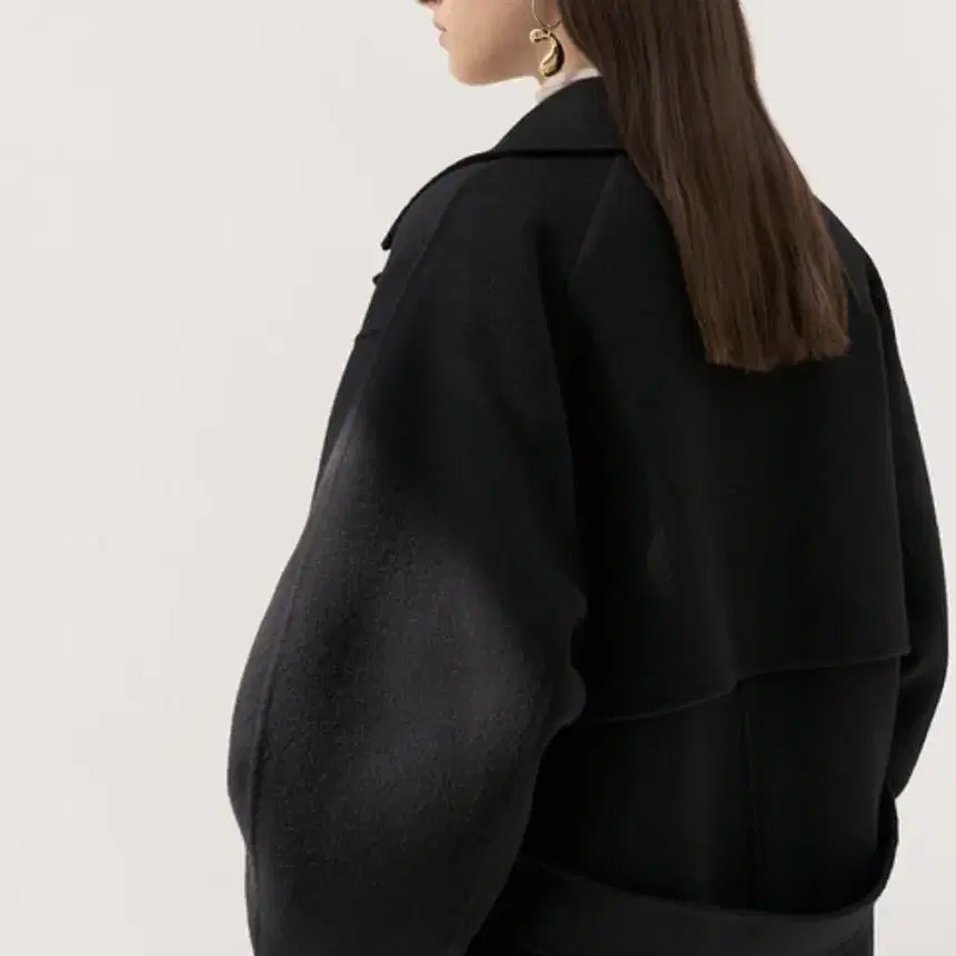 [새상품] mohan cashmere soutien coat(black,