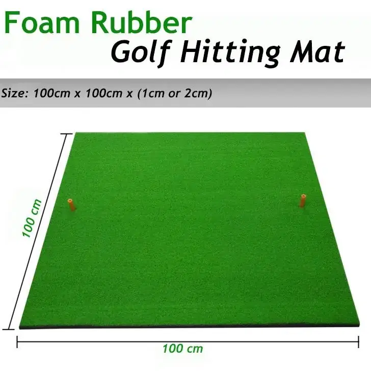 골프 스윙 훈련 대형 매트 1m x 1m 실내 실외 연습