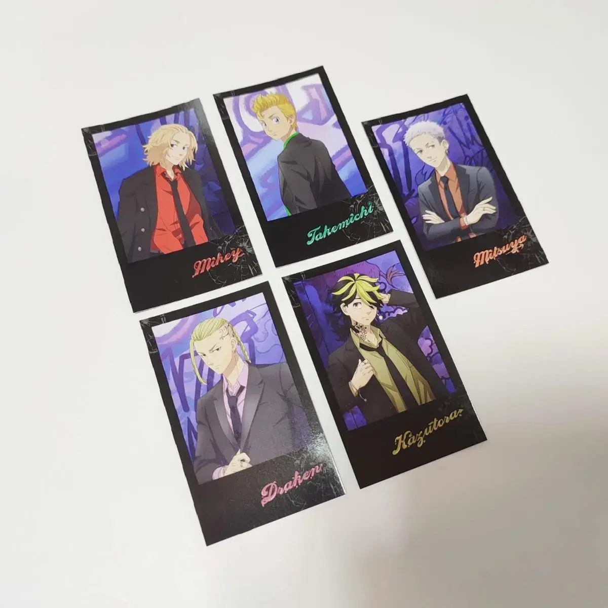 Doribenz Suit pola Pasha Mykey Mitsuya Kazutora kard photocard Tokyo Revengers