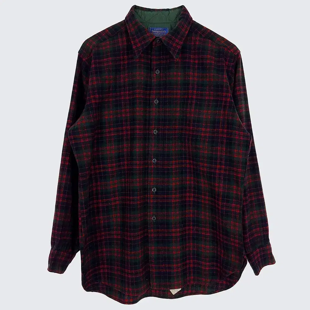 [Men's 105] Pendleton USA Check Shirt Southern Wool Vintage (18666)