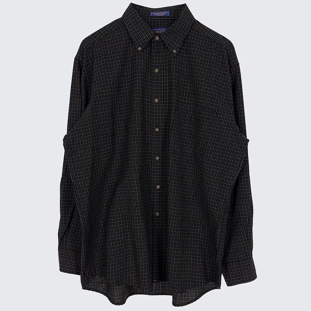 [Men's 110] Pendleton USA Check Shirt Southern Wool Vintage (18674)