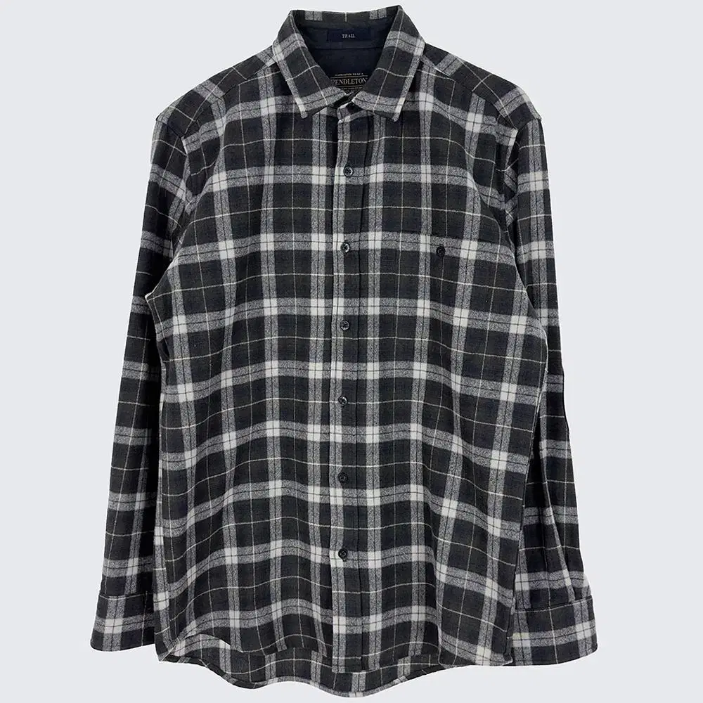 [Men's 100] Pendleton USA Check Shirt Southern Wool Vintage (18677)