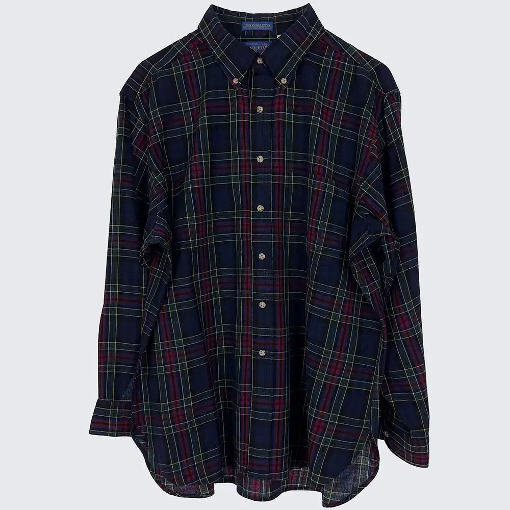 [Men's 105] Pendleton USA Check Shirt Southern Wool Vintage (18682)