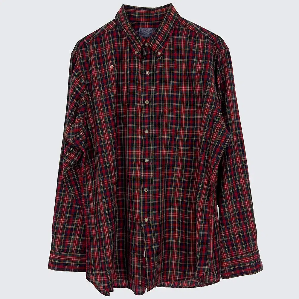 [Men's 110] Pendleton USA Check Shirt Southern Wool Vintage (18684)