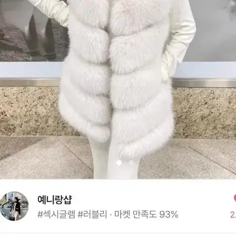 폭스 퍼 조끼