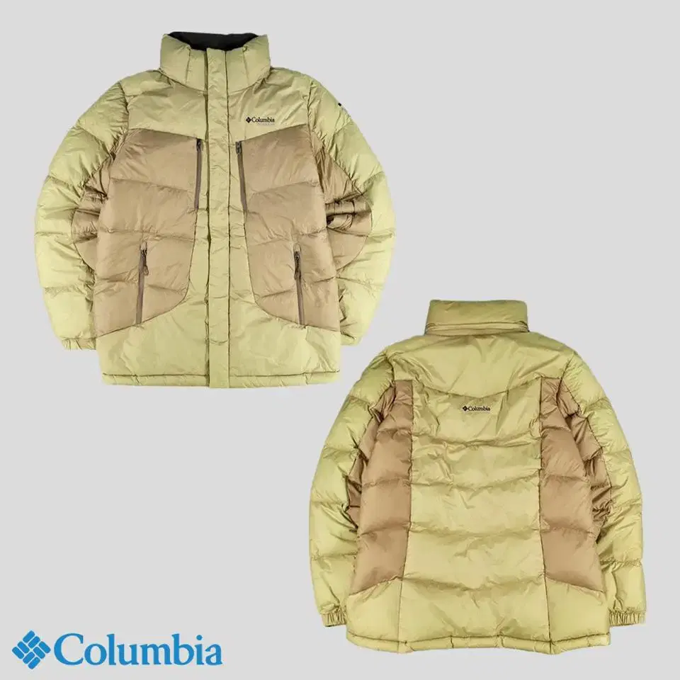 Columbia Khaki Beige color scheme Omnihit Titanium goose down padded down jacket