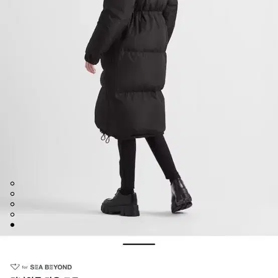 프라다 리나일론 다운 코트 사진 2