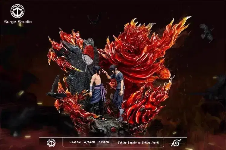 (In-Kind) Surge Uchiha Itachi vs Sasuke Rejin Naruto Resin Statue