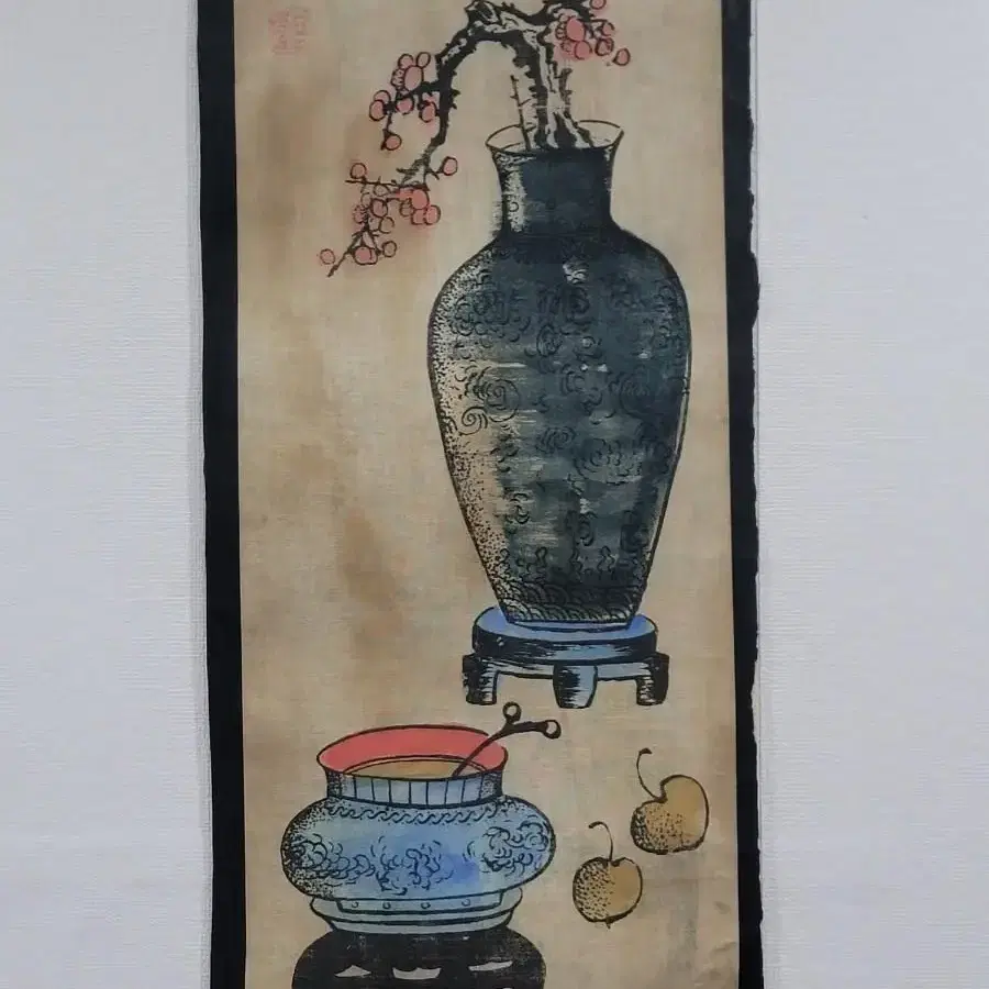 기명절지도 매화 그림 고화