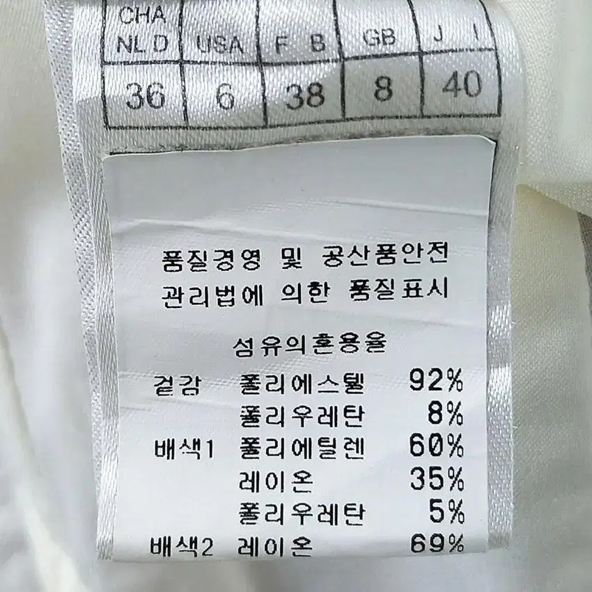 빈티지 여 원스냅버튼 약스판 춘추 자켓 아이보리(HU20654)