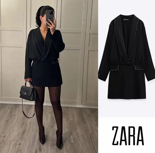 zara 자라 글리터 블레이저 원피스 109000-59000 새상품