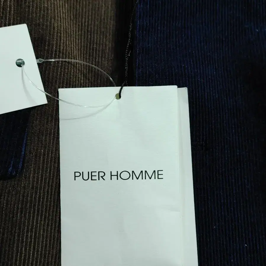 (새상품)PUER HOMME 퓨에르옴므 투톤 남성 골덴마이