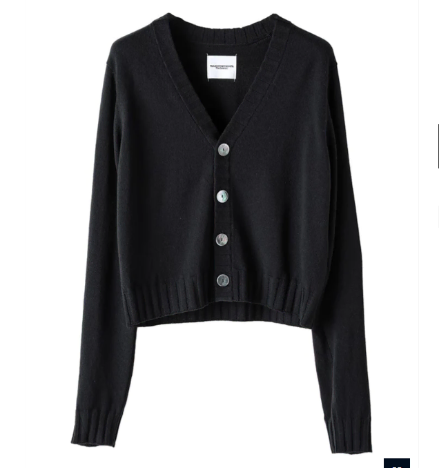 THE SOLOIST Lamb Wool Knit Cropped Cardigan