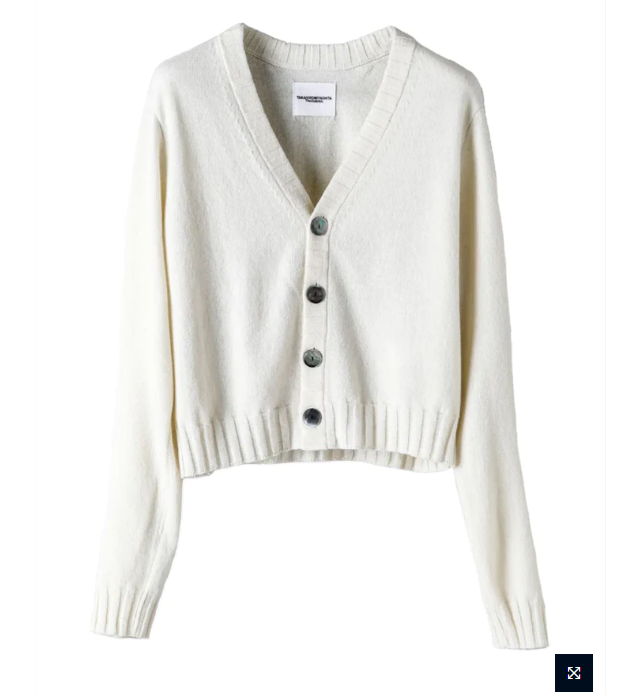 THE SOLOIST Lamb Wool Knit Cropped Cardigan