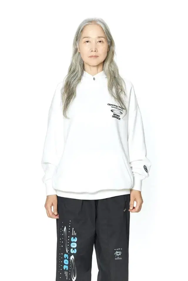 OpeningProject Sports Service Hoodie White 2 3 New