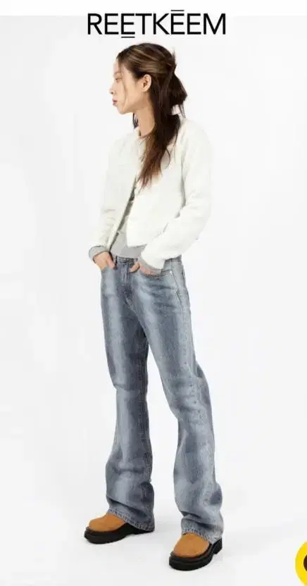 릿킴 청바지 / BRUSH FLARE LEGGING JEANS