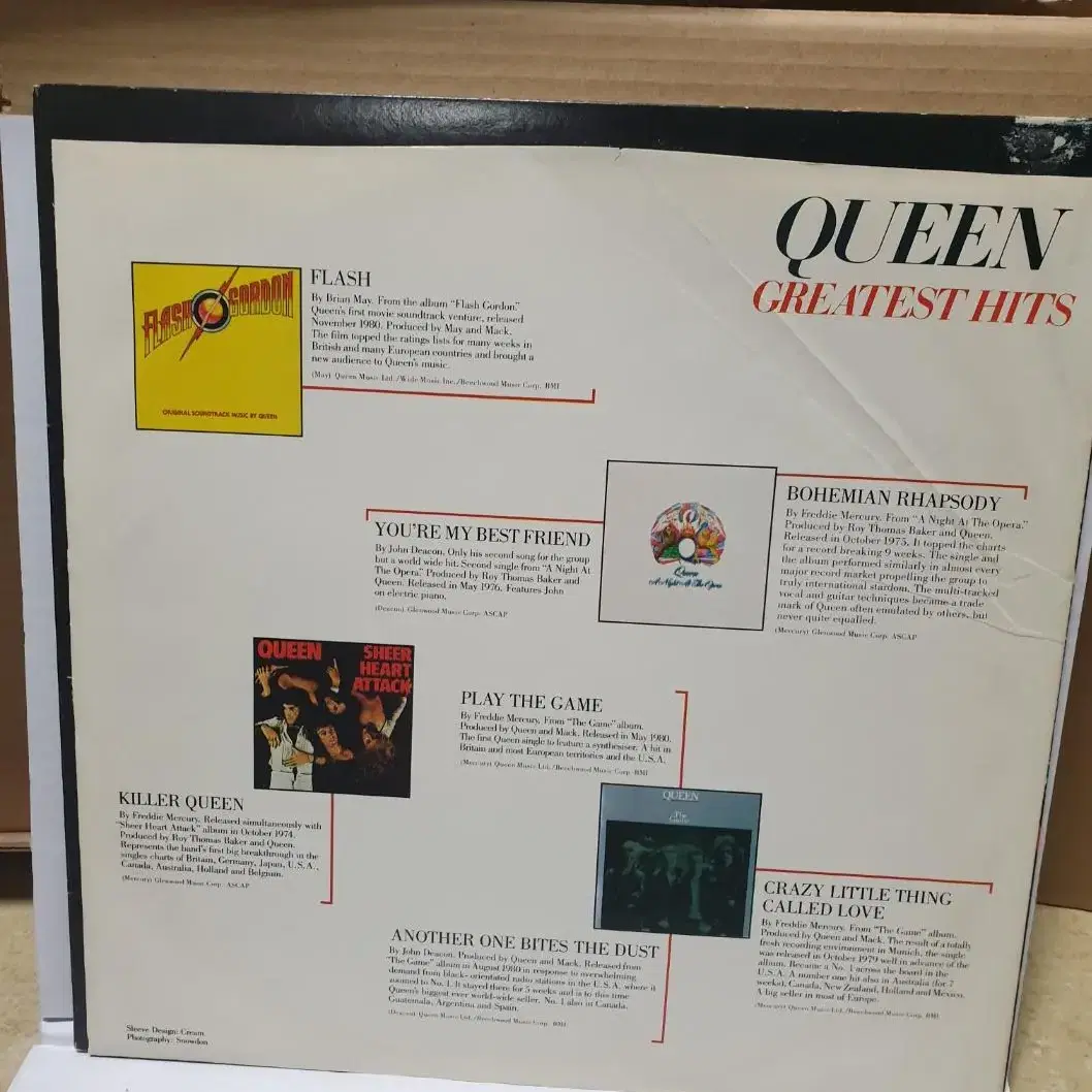 퀸 QUEEN Greatest Hits 미국 Elektra 1981년