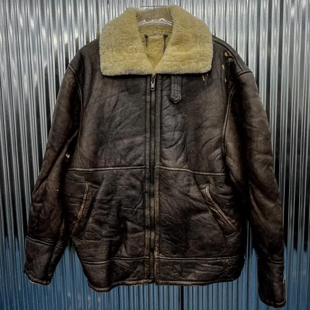 100% Sheepskin Fleece B-3 Mustang (Domestic L) J530