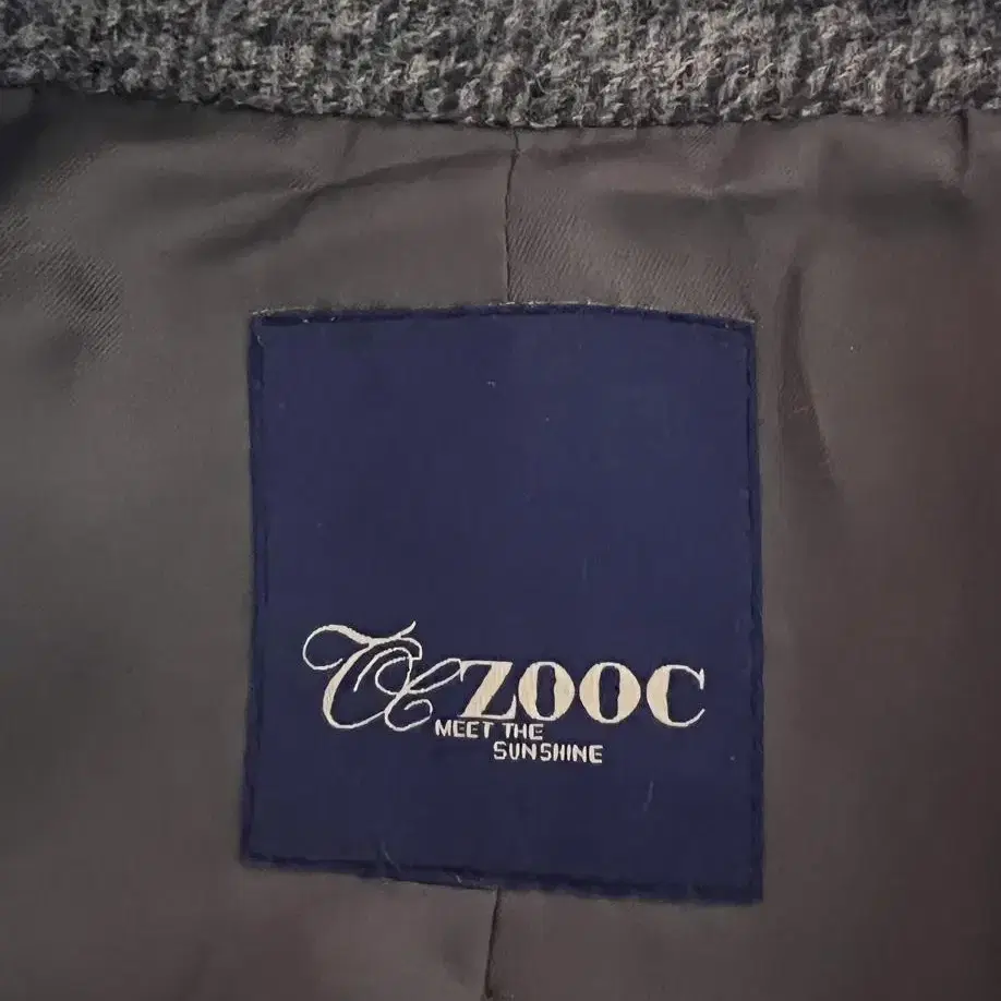 ZOOC 주크 그레이 코트 반코트 더블코트