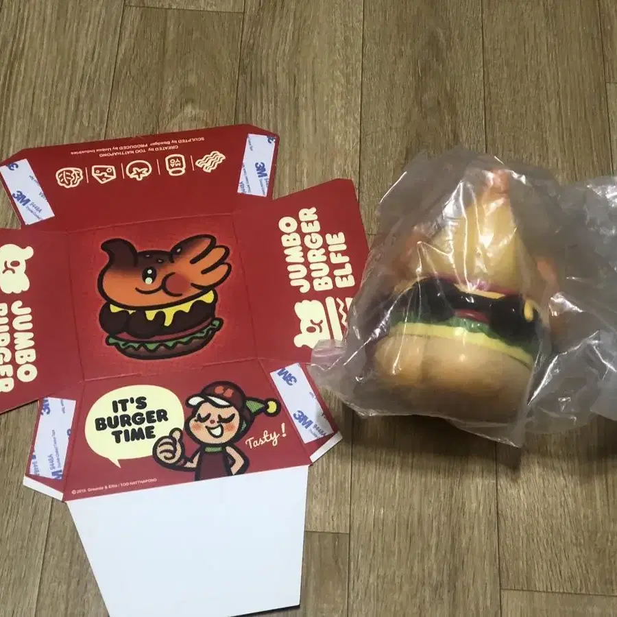 ㅇUNBOX JUMBO BURGER ELFIE 점보버거엘피 소프비 미개봉