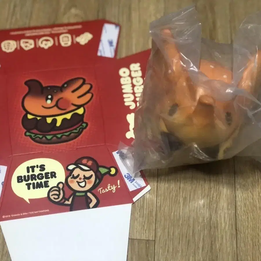 ㅇUNBOX JUMBO BURGER ELFIE 점보버거엘피 소프비 미개봉