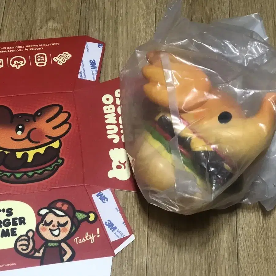 ㅇUNBOX JUMBO BURGER ELFIE 점보버거엘피 소프비 미개봉