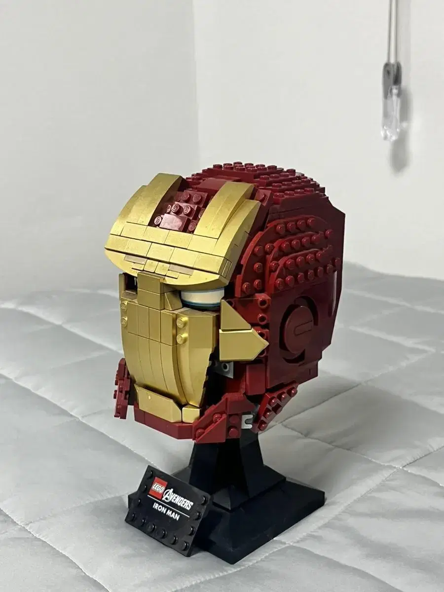 The discontinued LEGO Iron Man helmet!