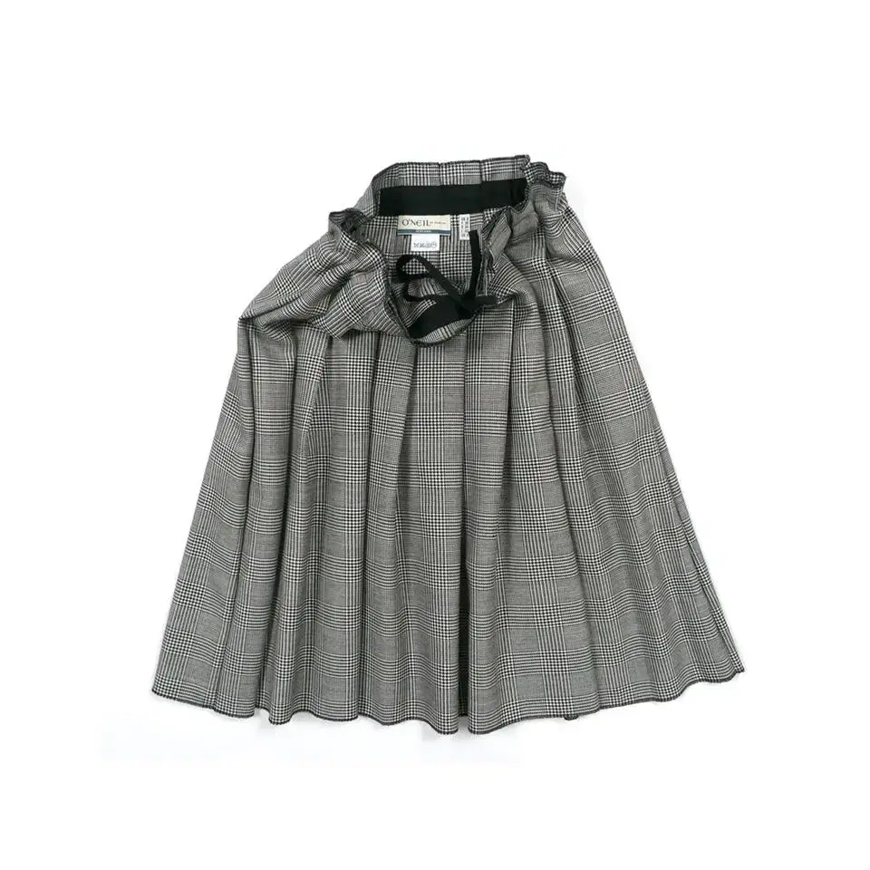 Oneil of dublin houndtooth pleat skirt