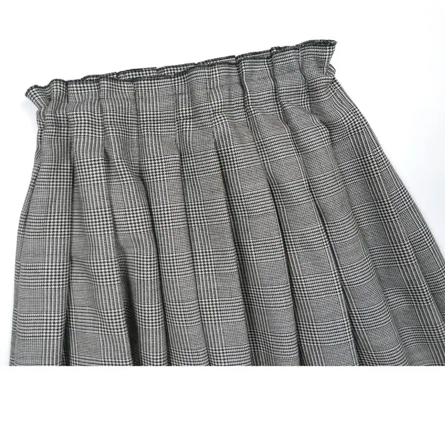 Oneil of dublin houndtooth pleat skirt