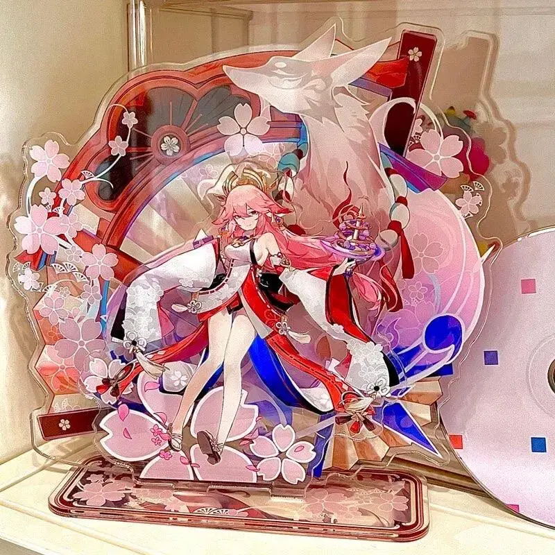 Genshin Impact Yaemiko 2 Tier Large Acrylic Stand 20cm High Quality