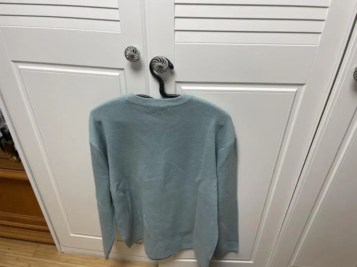 Vasso Homme Cashmere Blend Pastel Mint Long Sleeve Round Neck Knit 110(2XL)