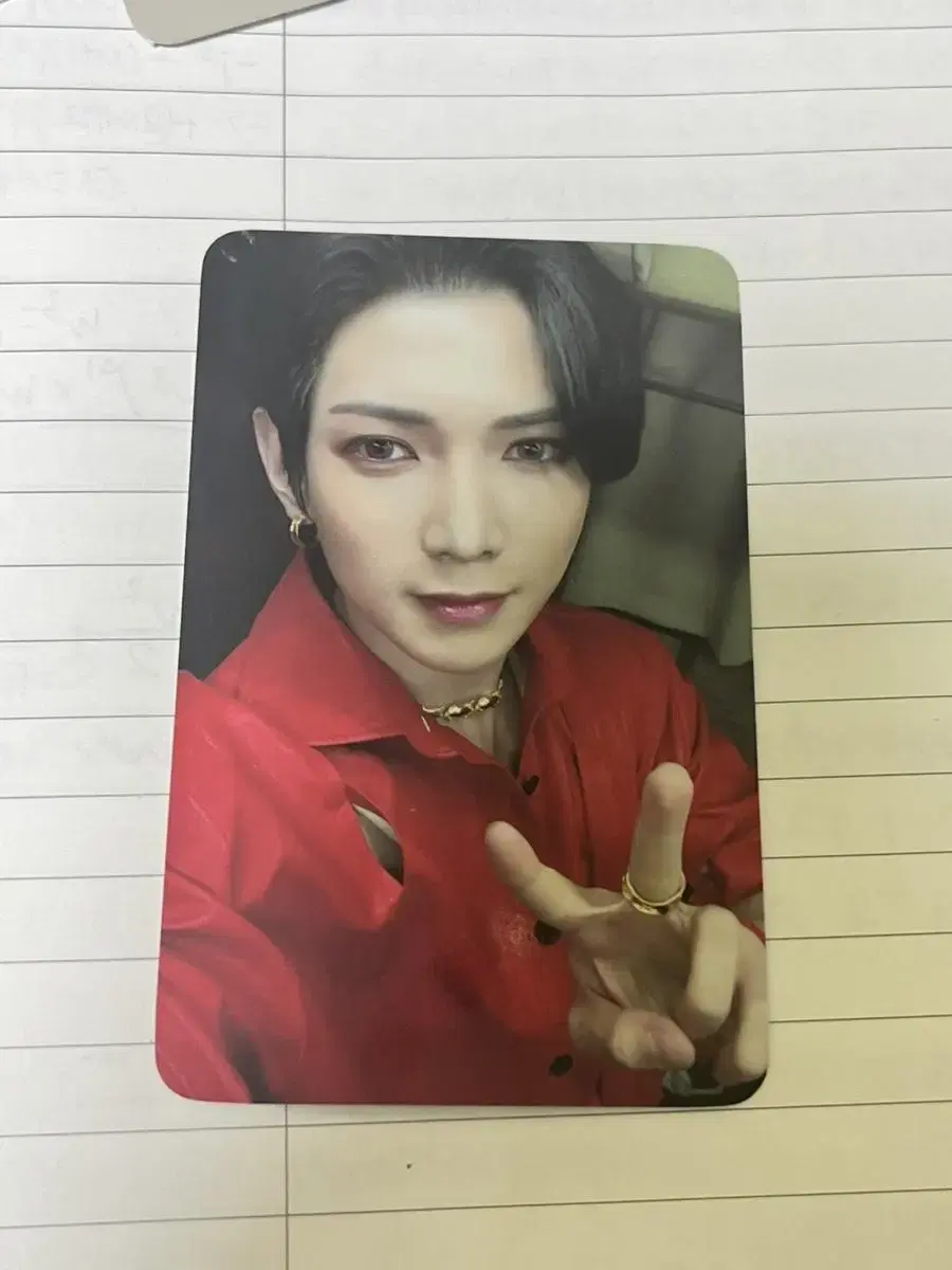 ateez yeosang fireworks feverpartoo photocard unreleased photocard