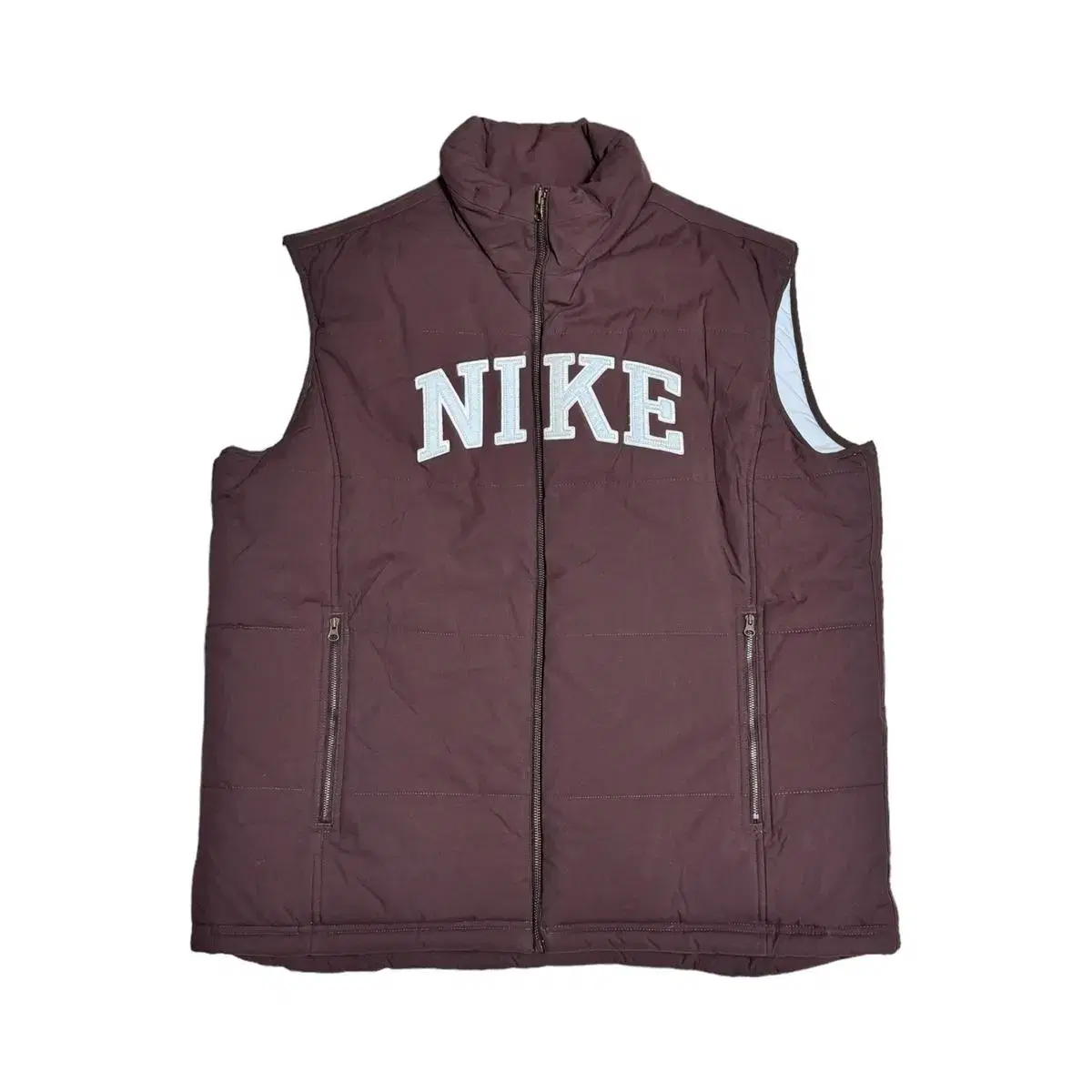 Nike Vintage Archiego Chocolate Cocoa Brown Y2K Padded Vest Vest XL