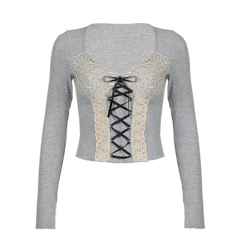 Bobby Corset Layered Cropped Long Sleeve Tee