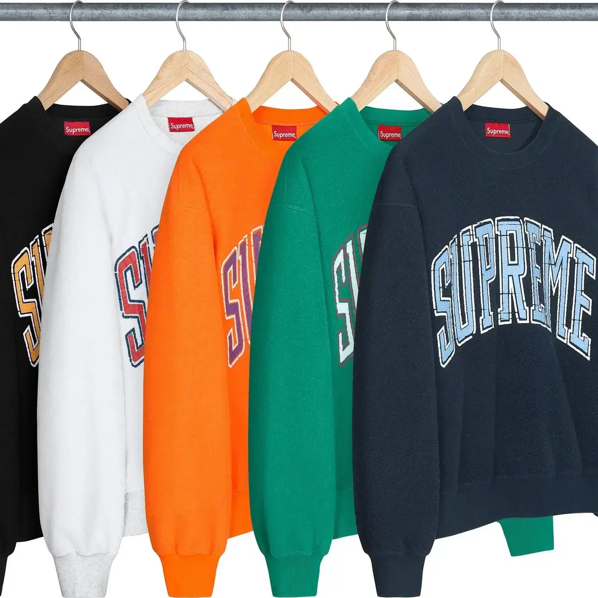 [NEW, XXL] 슈프림 23FW 인사이드 아웃 애쉬그레이 크루넥스웻