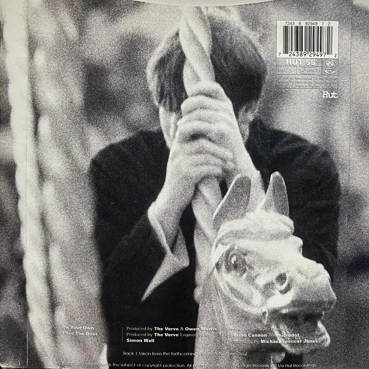 (7인치)버브The Verve -On Your Own 칼라lp 브릿팝